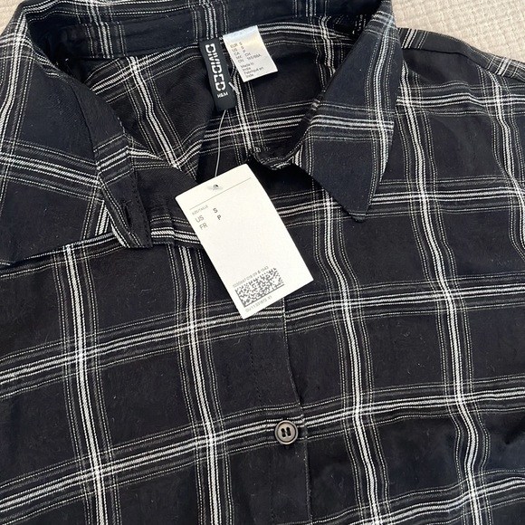 H&M Cotton Cropped Blouse - Picture 3 of 4